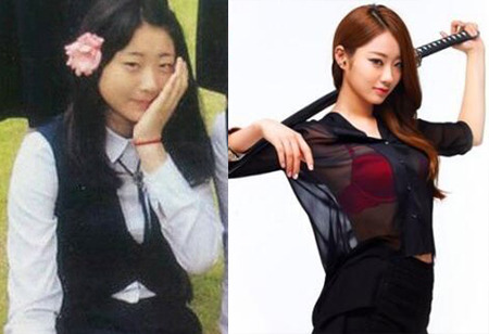 꽃달고 찍은나인뮤지스 경리