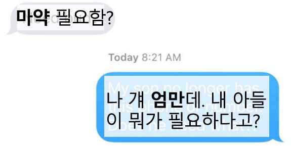 마약 문자 1