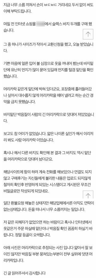 머리카락 바지 2