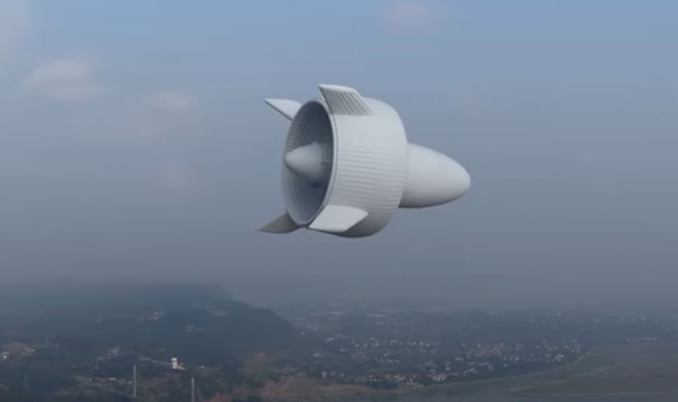 중국에서 개발한 공중 풍력발전기